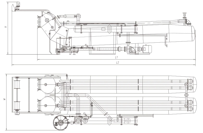 Drawing of Overflow Jet Dyeing Machine Drawing of Overflow Jet Dyeing Machine